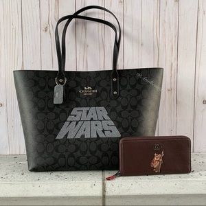 Coach Bags Hot Dealnwt Star Wars Coach Tote Ewok Wallet Poshmark